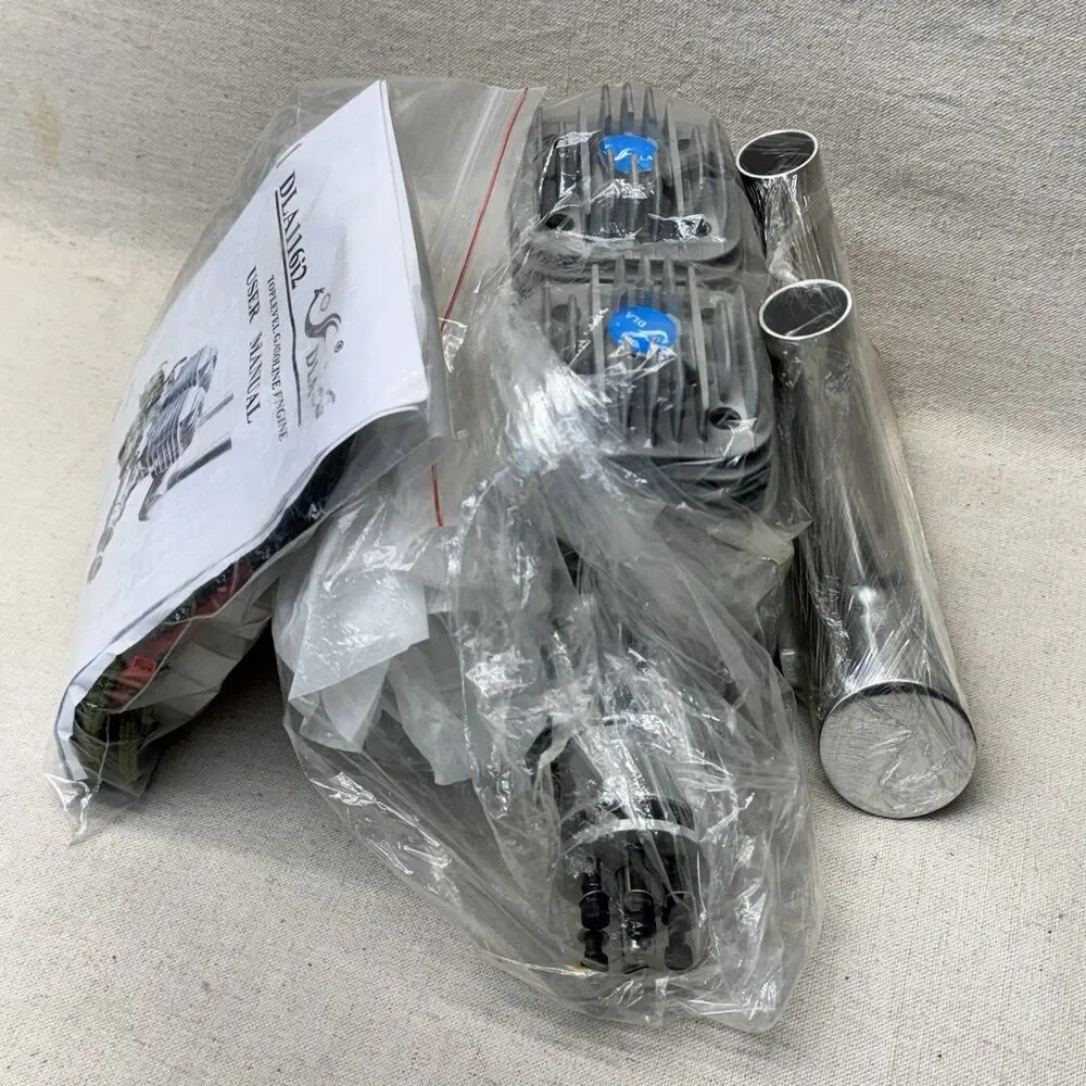 DLA116i2 116cc Inline Twin Gas RC Plane Engine W/muffler & Ignition - New